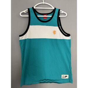 Nike Lebron James #6 Jersey Tank Top Men's Medium Teal White Black Basketball